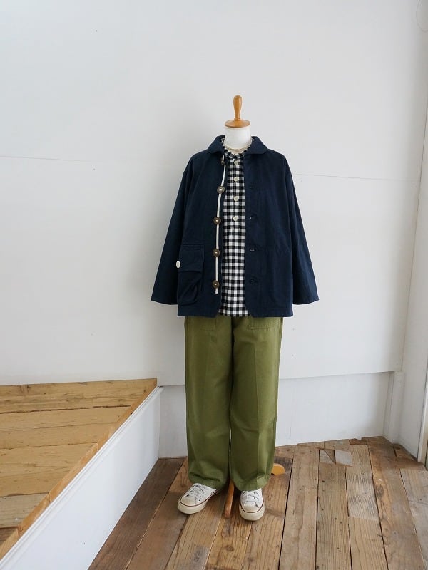 快晴堂 デッキジャケット 快晴堂 ミリタリーツイル マリネデッキクルージャケット | Fimpen+Nul