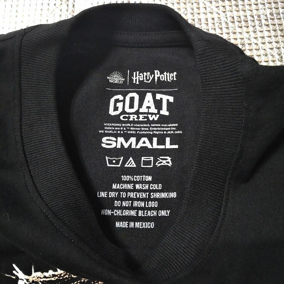 ハリー・ポッター Tシャツ S 実寸はXLくらい 黒 映画T 新品 * | GOLD