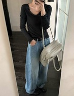 【25aw】Semi-balloon Denim Pants_2colors