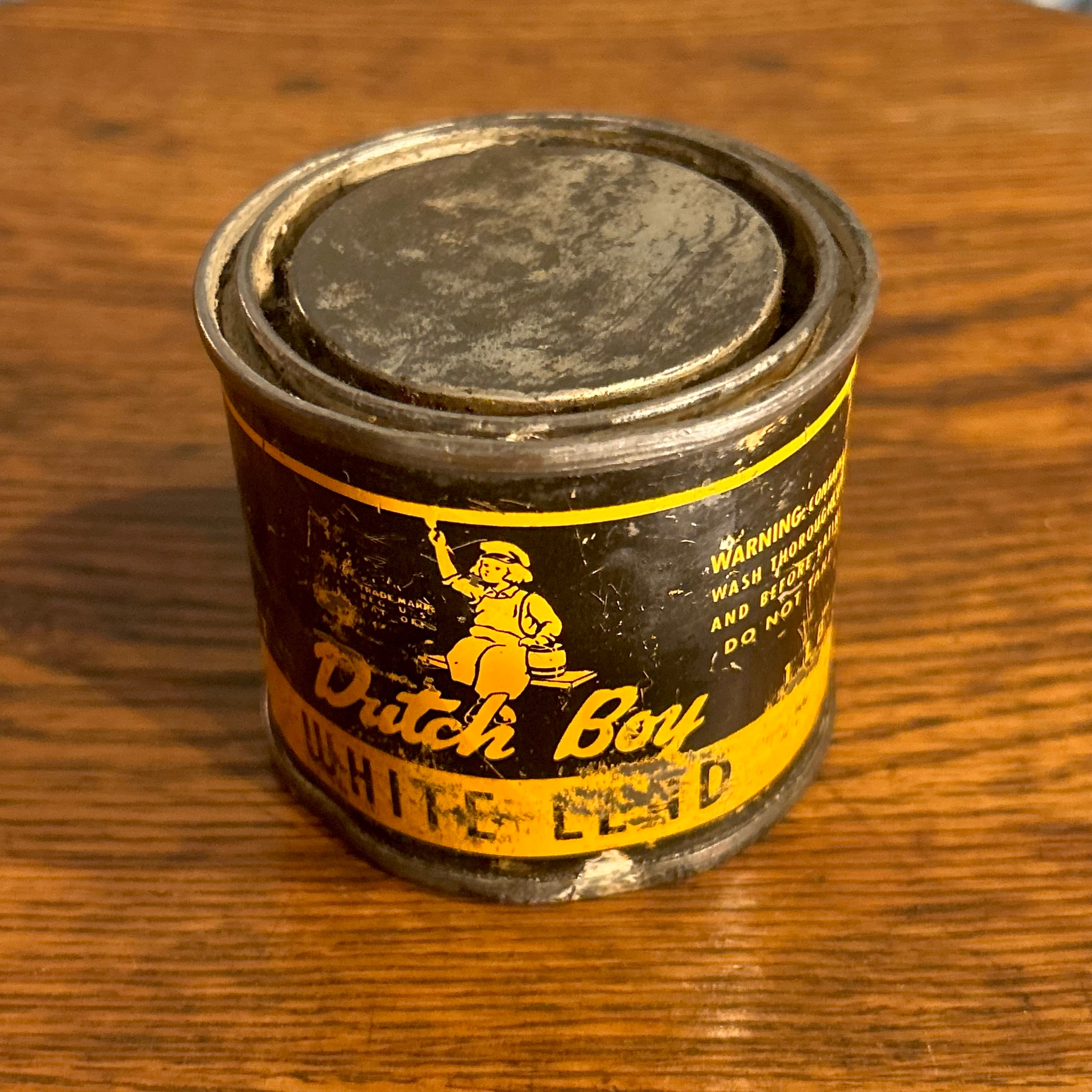 1930s–1940s ダッチボーイ ホワイトリード ヴィンテージ ペイント缶