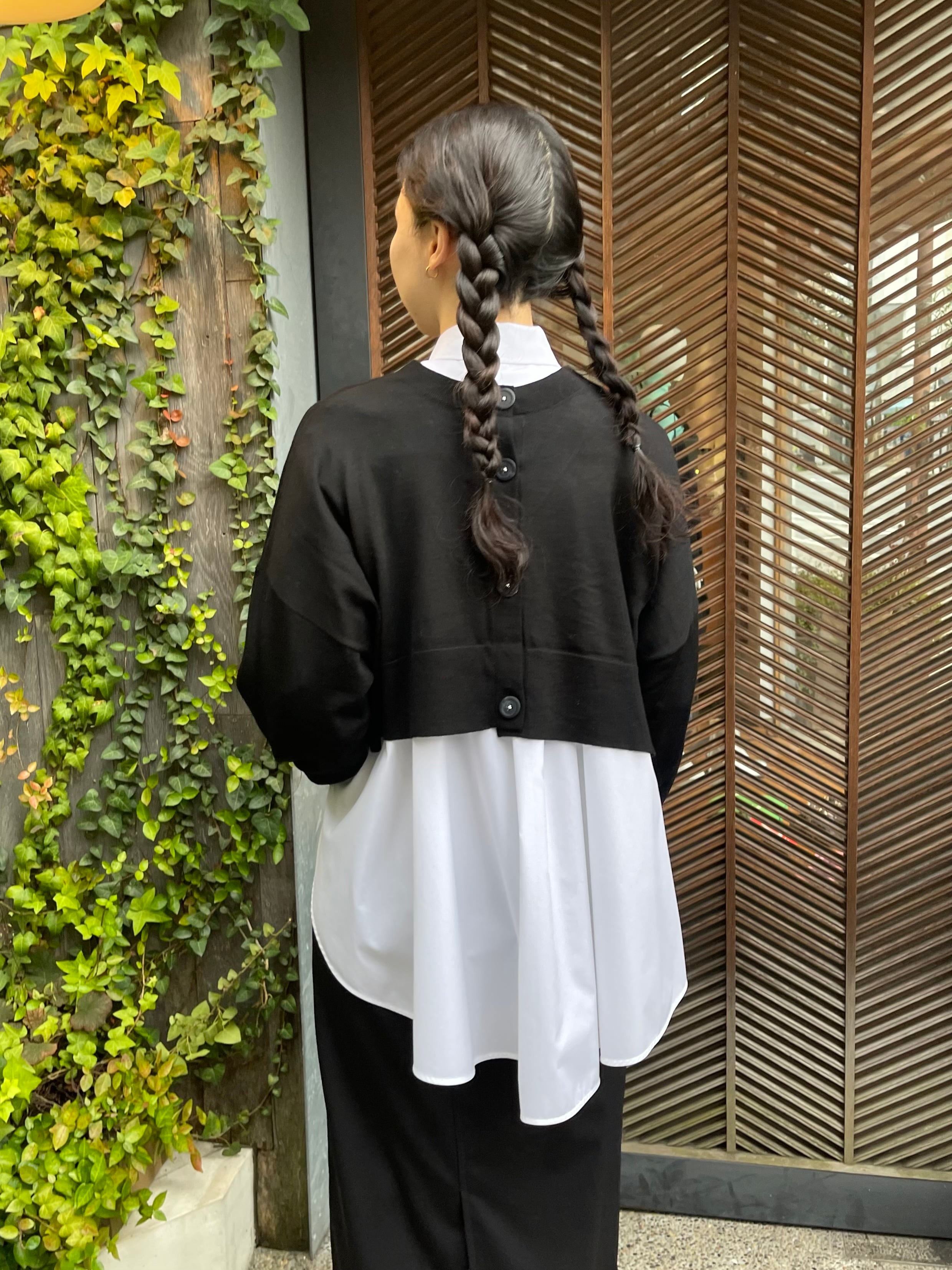 ENFOLD エンフォルド / BOX CROPPED PARTS / クロップドカーディガン  