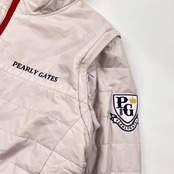 3WAY PEARLY GATES パーリーゲイツ リバーシブル 長袖 ベスト 中綿 ナイロン ジャケット ジャンパー 6/レッド メンズ ゴルフ