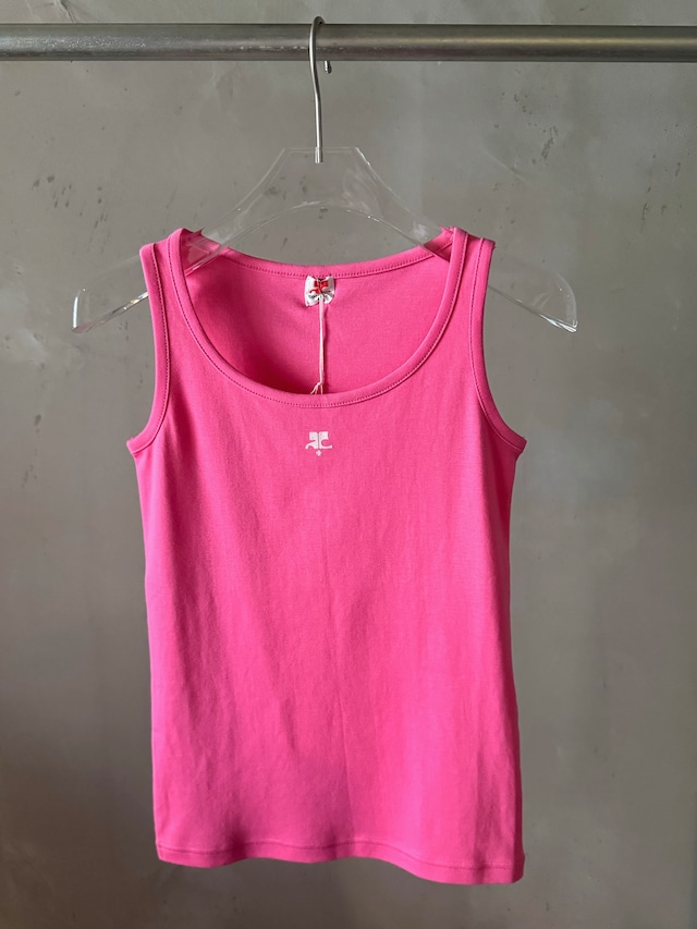 Courrèges logo pink sleeveless (dead stock)