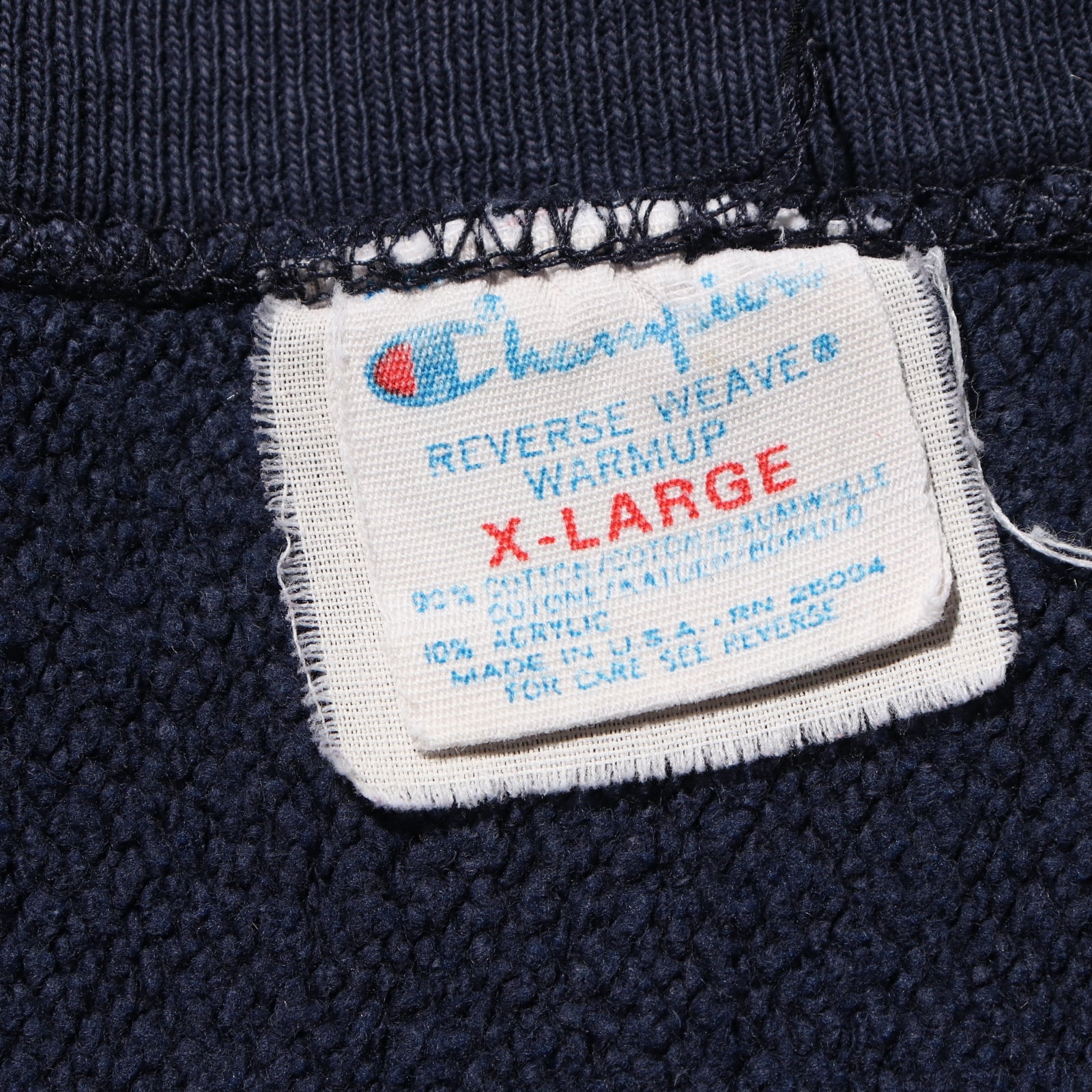 XL 80s 完全目無し ネイビー リバースウィーブ チャンピオン  