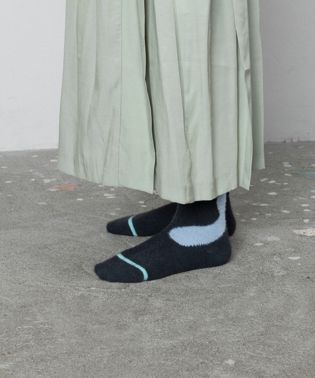 TRICOTÉ /【23-26cm】shaggy line socks TR53SO016
