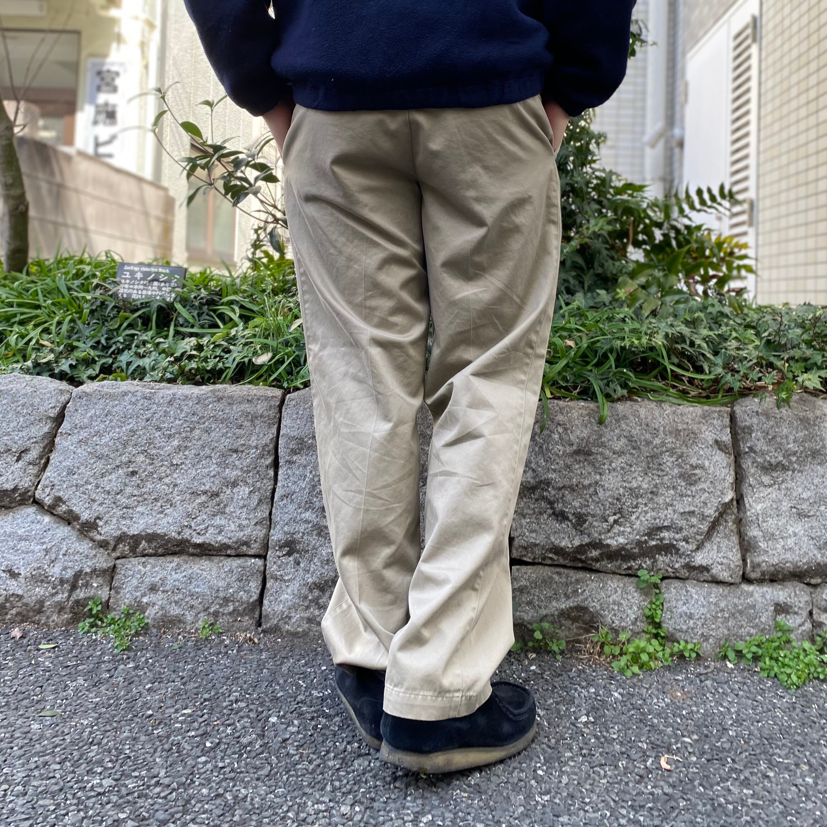 DOCKERS ツータックチノ ドッカーズ ストリート ワイドパンツ