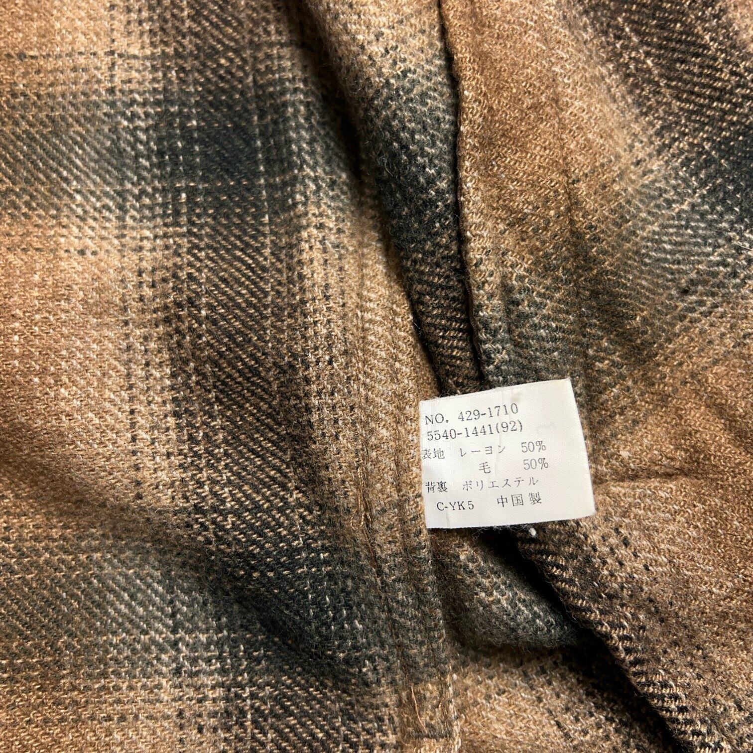 80's~90's UNIQLO Ombre Plaid Wool Jacket 80年代 90年代 ユニクロ