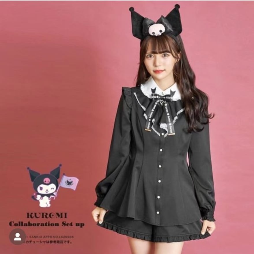 With U ゴスロリ セットアップ リボン 地雷系 量産型 ゴシック ロリータ With U ゴスロリ セットアップ リボン 地雷系 量産型 ゴシック