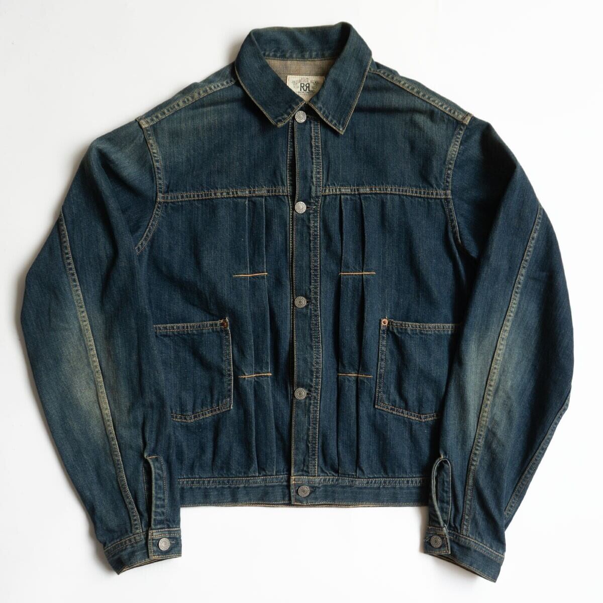 美品RRLダブルアールエル　デニムジャケット 希少】RRL【DENIM WORK JACKET】M 白タグ 日本製 デニムジャケット