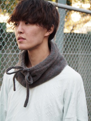 【archive】sou-mu　霞奏でるネックウォーマー　grey【SM18AW01BG】