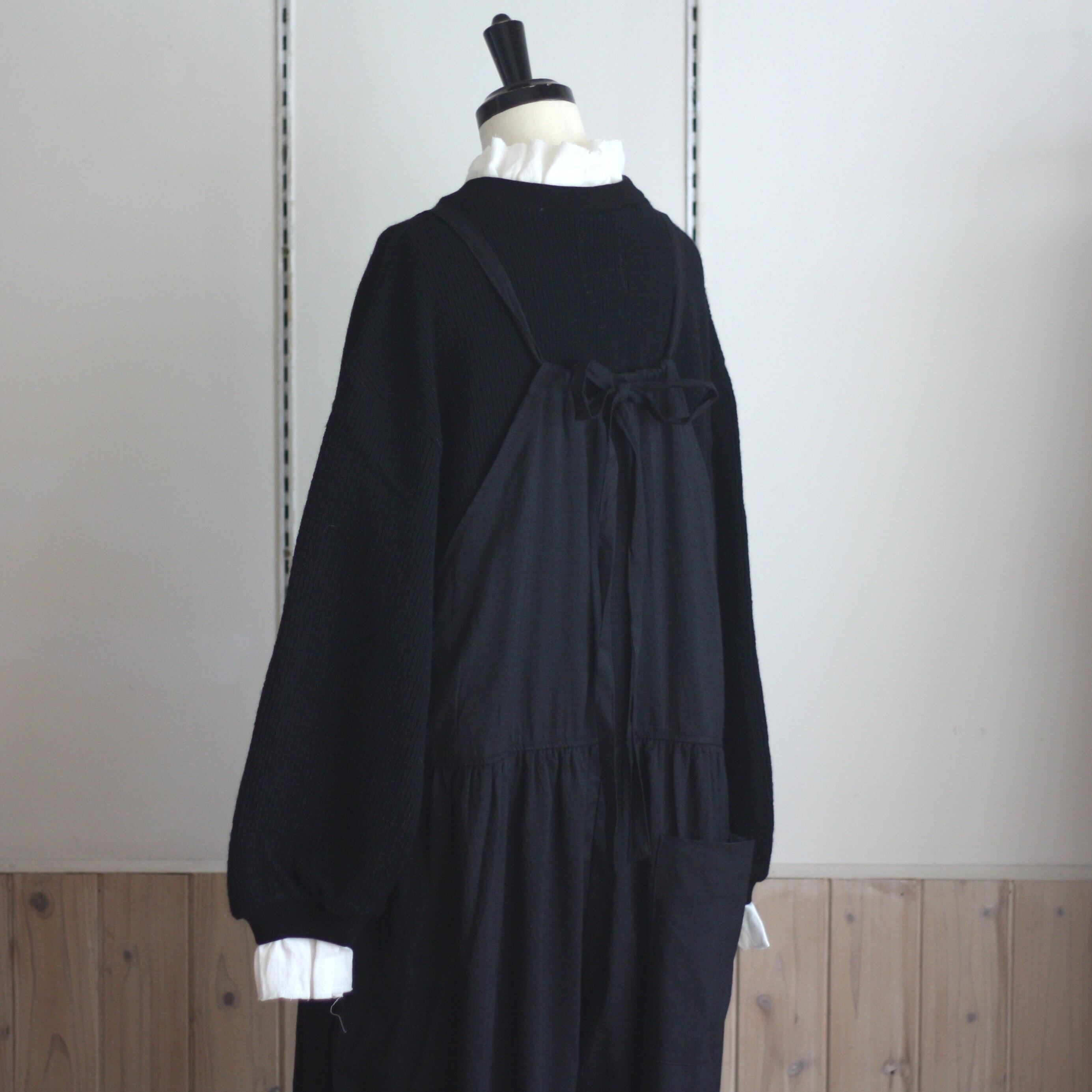 Gauze# ガーゼ トラバイユサロペット ブラック | tous les jours