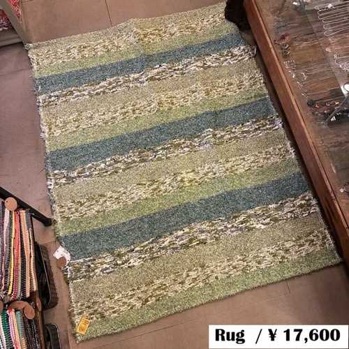 Spain Jalapa rug LL 120×170cm Green　スペイン　ハラパラグマット　LL　グリーン　1畳分　ベッド　チェア　ソファ　リビング　寝室　丸洗い　アソート