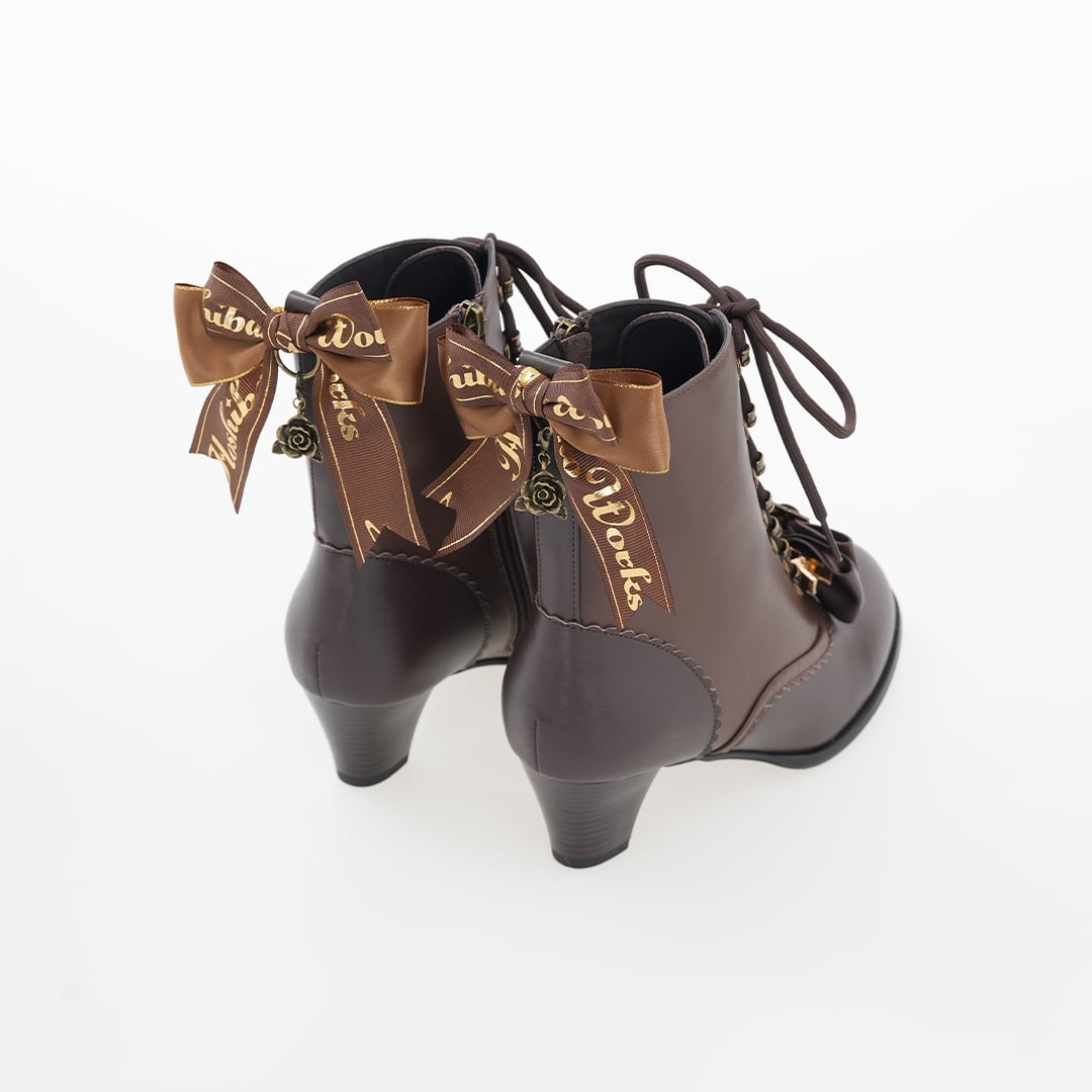 Fashion Show】リボン編み上げショートブーツ | HoshibakoWorks