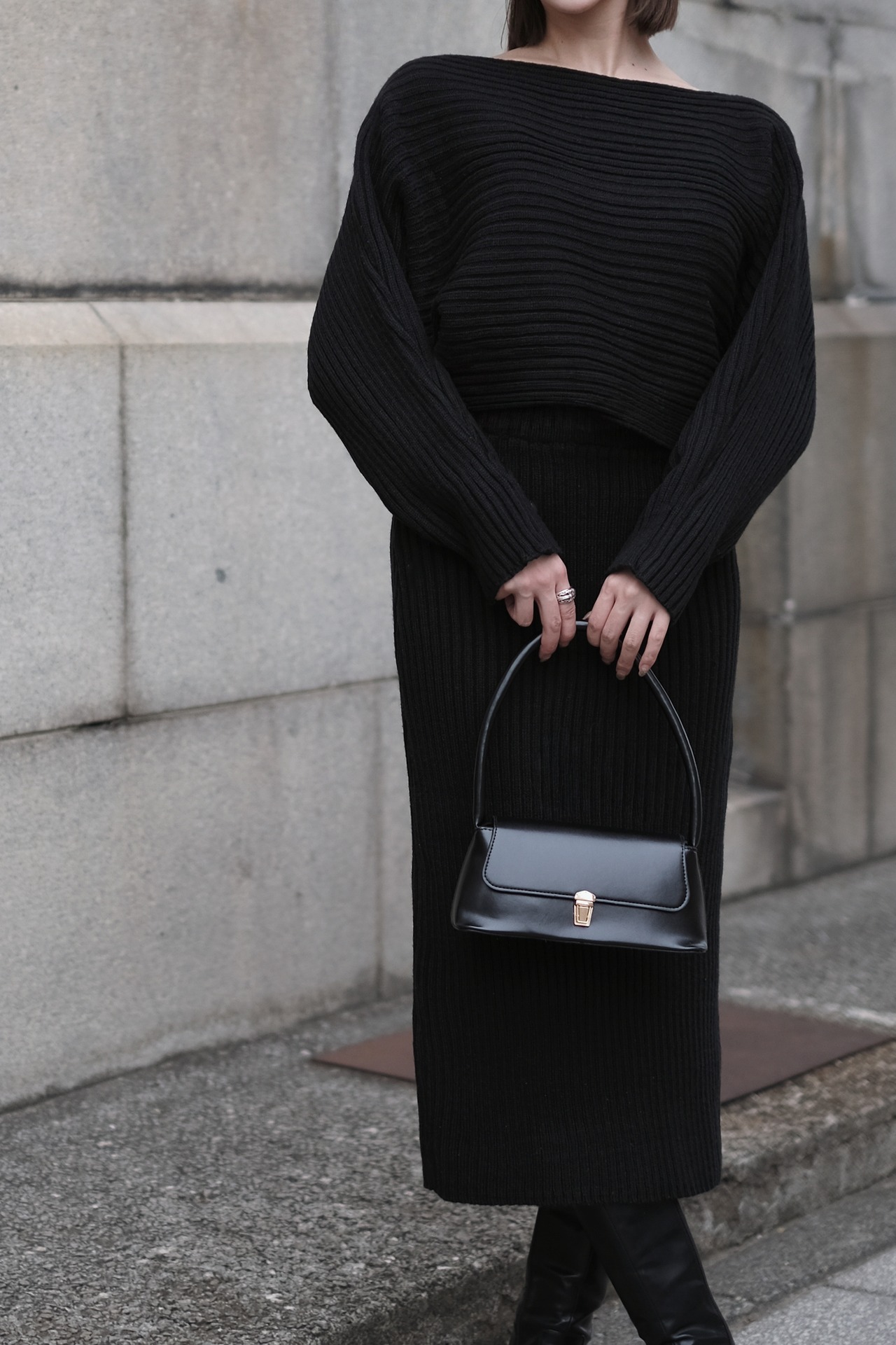 Rib Line Knit セットアップ