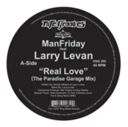 【12"】ManFriday Feat. Larry Levan - Real Love