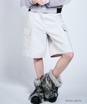 COOLAロゴコットンハーフパンツ (WHITE) CQ-47015