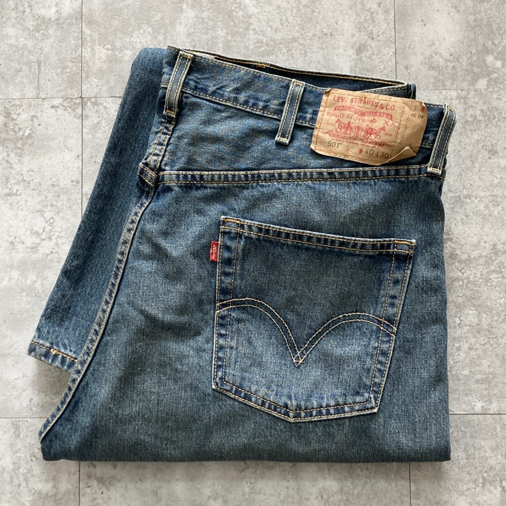 W40 L30】00's Levi's 501 リーバイス 04年製 ボタンフライ ビッグ