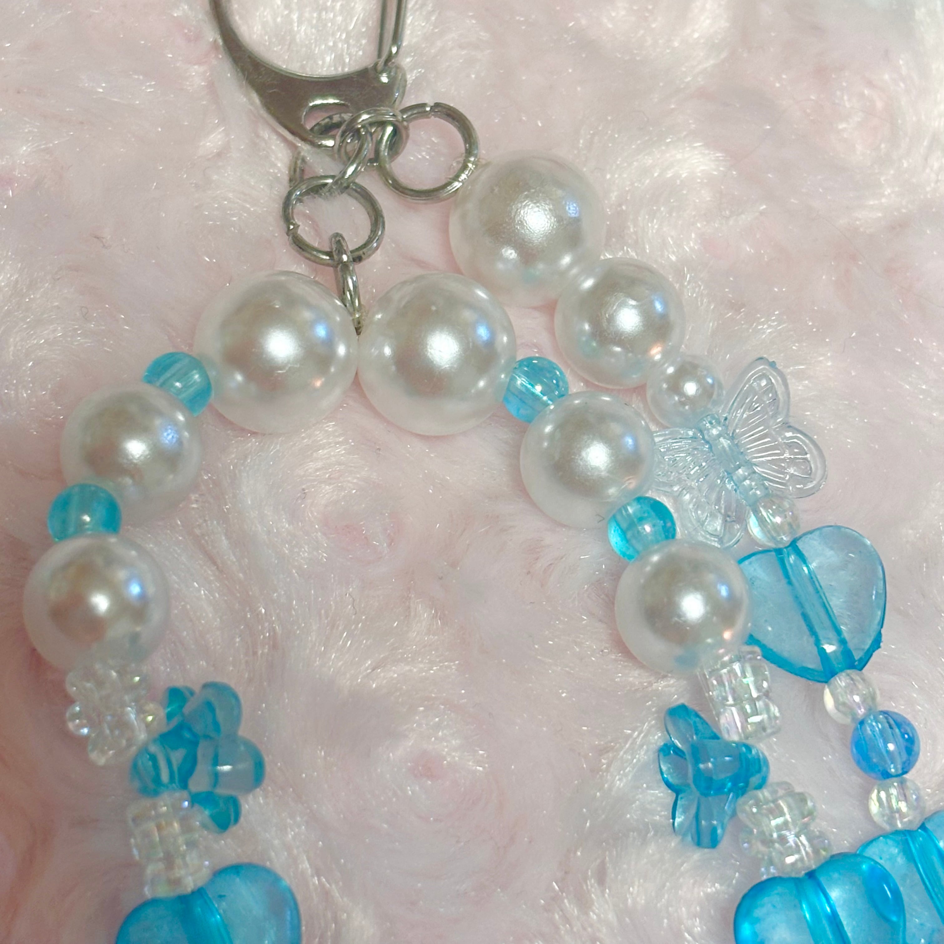 水色系 ストラップ チャーム 携帯ストラップ スマホストラップ y2k