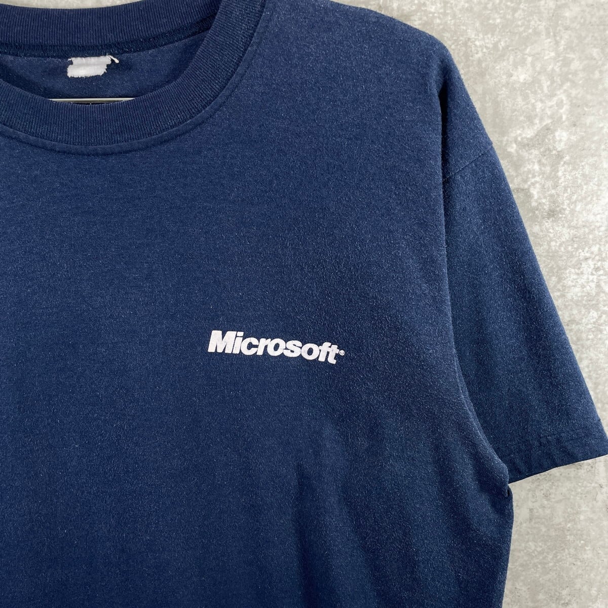 00年代 Microsoft マイクロソフト 企業ロゴ プリントTシャツ メンズXL