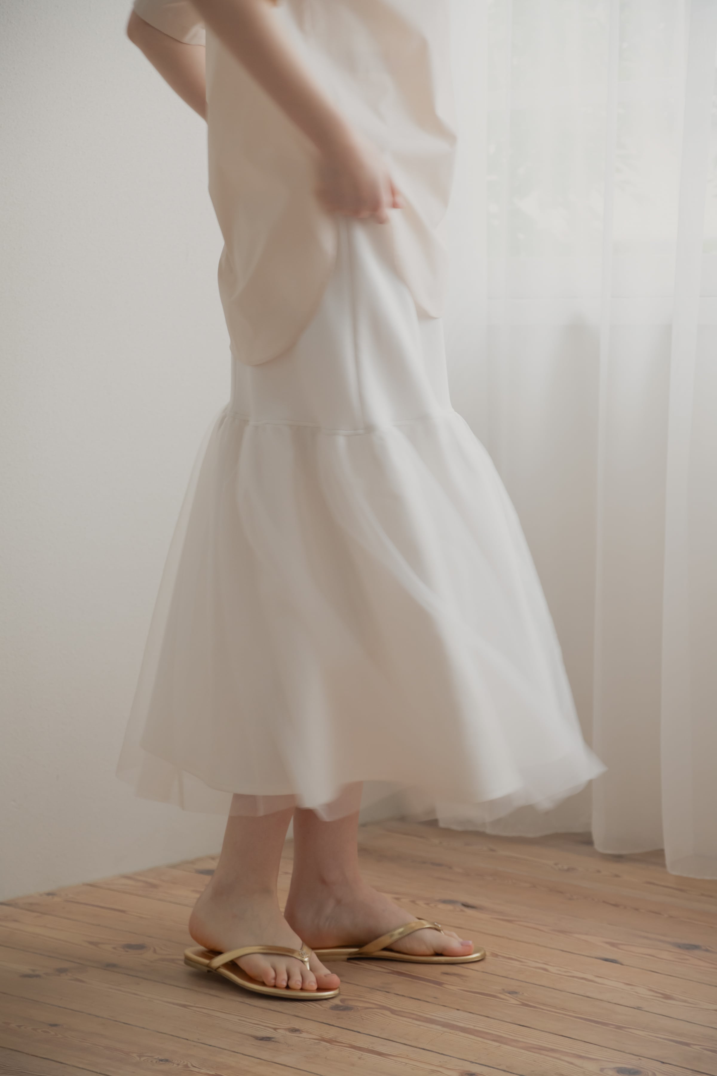 hem tulle skirt【予約販売】 | pois