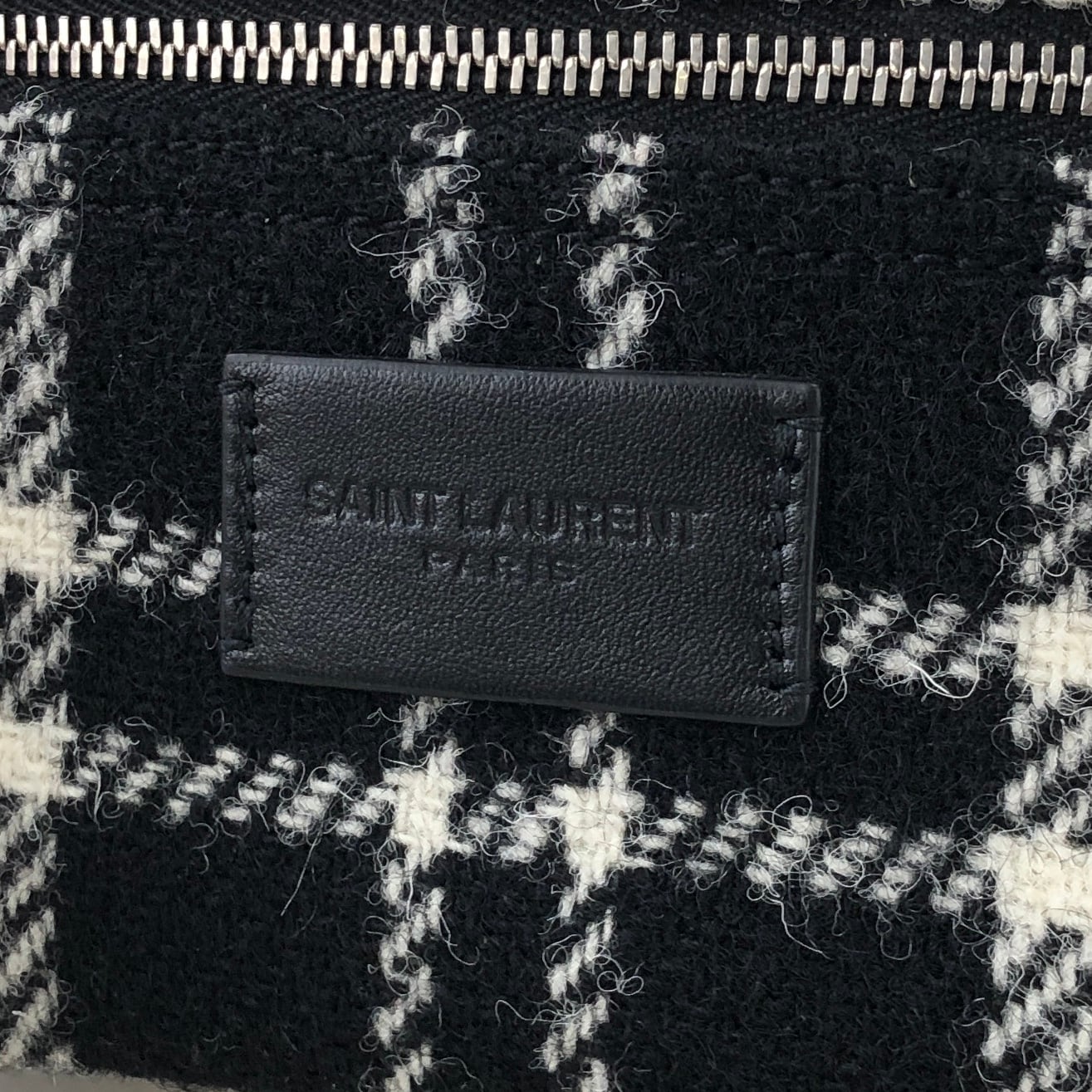 SAINTLAURENT PARIS サンローラン チェック YSL BAG NY RIP BODYB