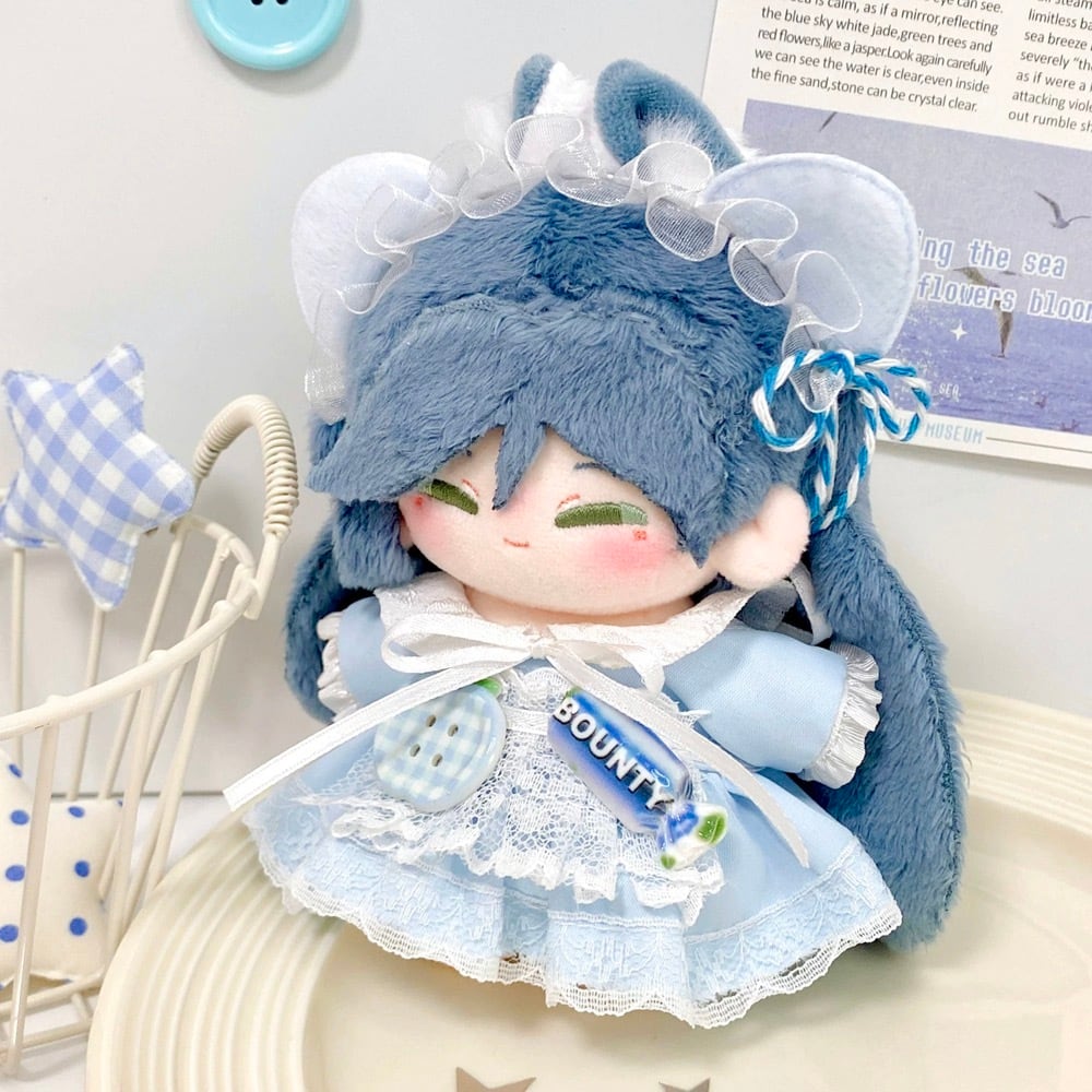 10cmぬい服】モチーフアクセントワンピコーデ 棉花娃娃 labubu用お洋服