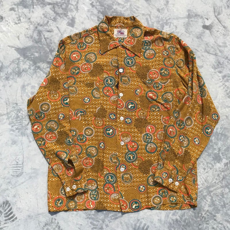 vintage KAHANAMOKUレーヨンアロハシャツ