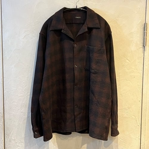 COMOLI コモリ 20AW ウールチェックオープンカラーシャツ 2 美品