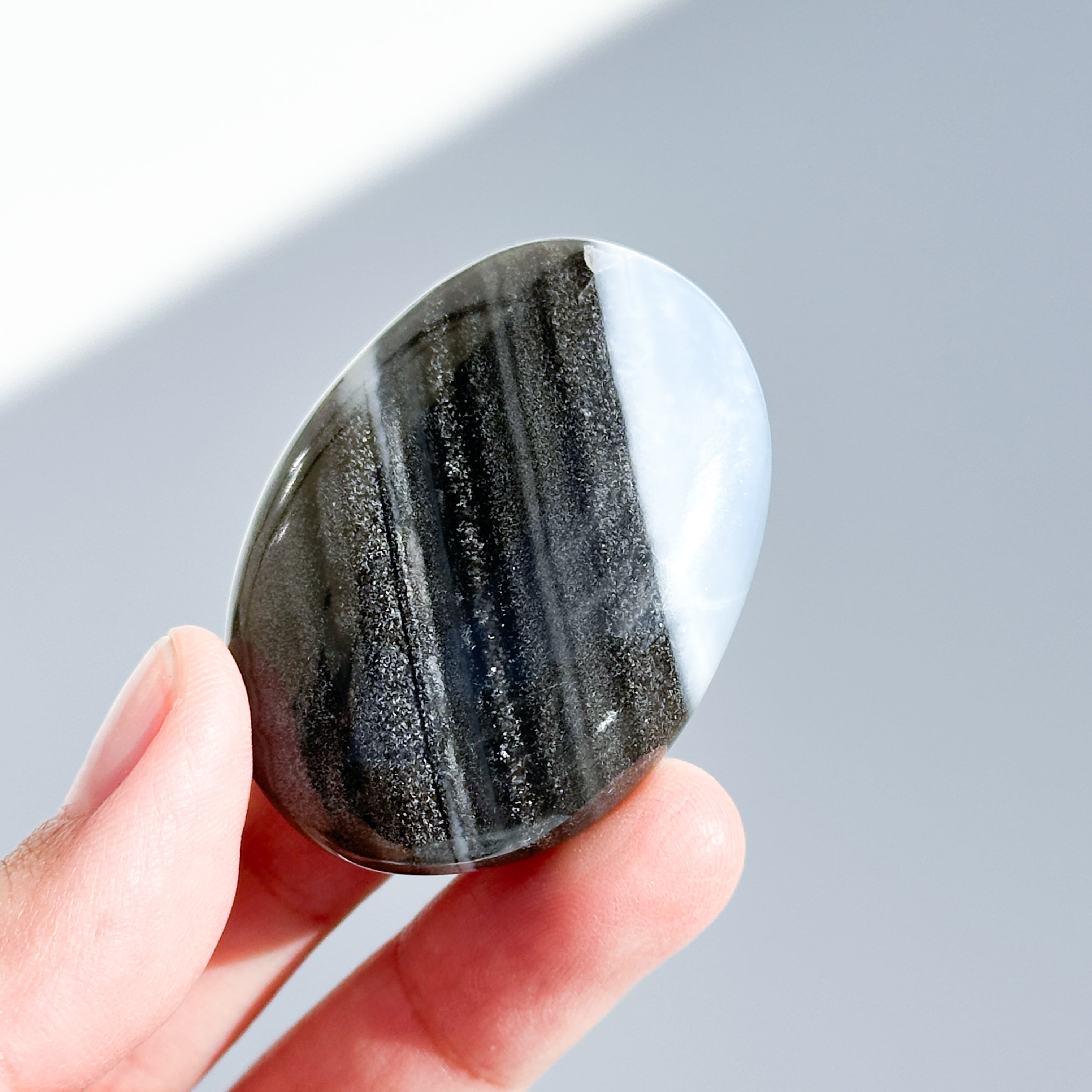 ブルーオパール パーム71◇ Blue Opal ◇ 天然石・鉱物