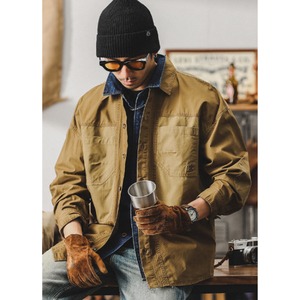 Front pocket design shirt C2773