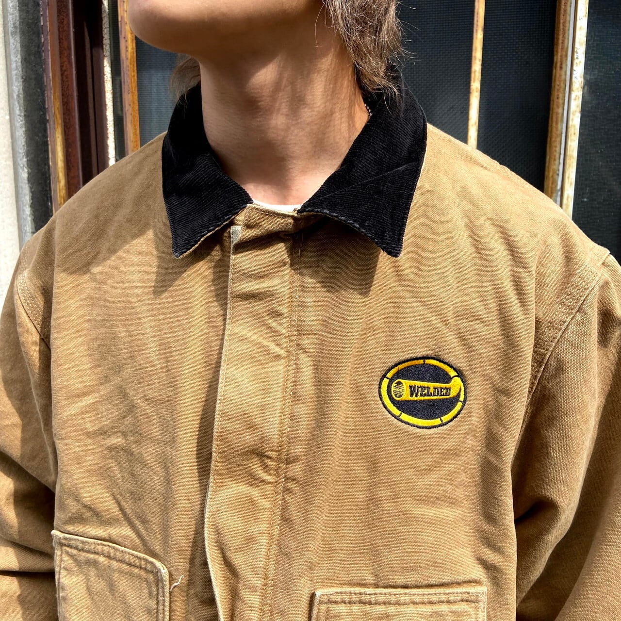 Carharttキャメル トラディショナルジャケッ トコーデュロイ襟 XL Carharttキャメル トラディショナルジャケッ トコーデュロイ襟 XL