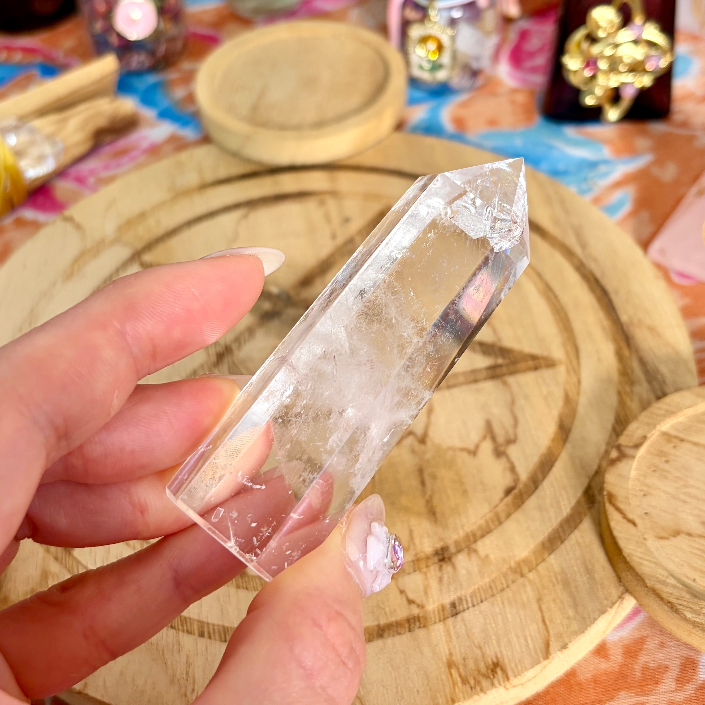魔女の祭壇】 水晶 / クリアクォーツ の ポイントタワー C