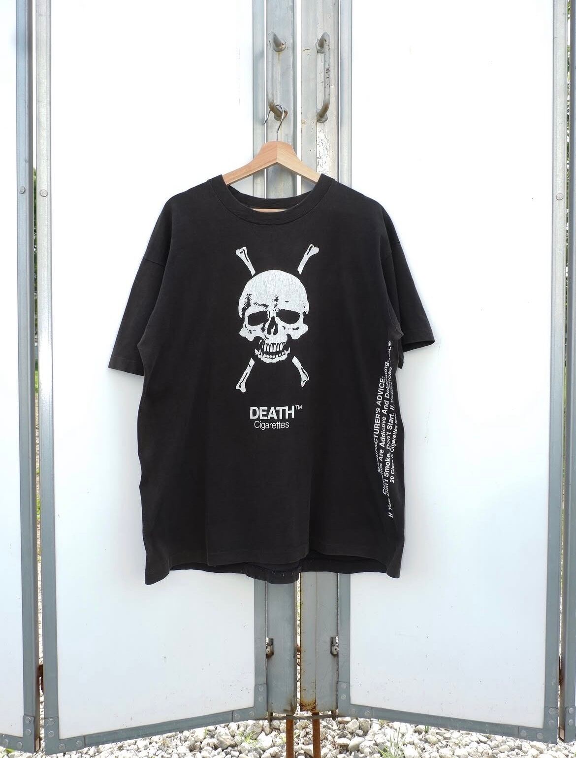 90s DEATH cigarettes tee | 古着屋キカザル