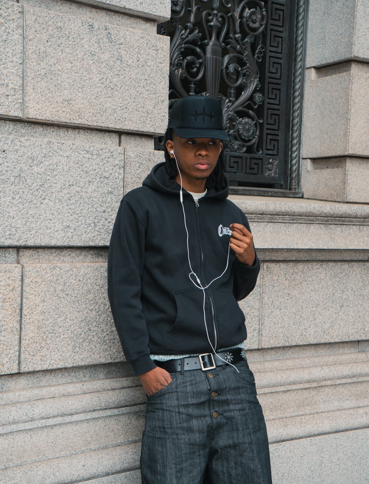 ORIGINAL ZIP HOODIE /BLACK | chillz clothing