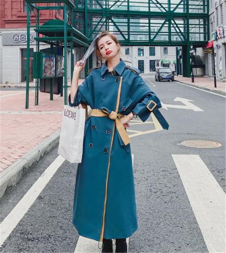 韓国ファッション 気質 オーバーザニーコートロングセクション上品映え