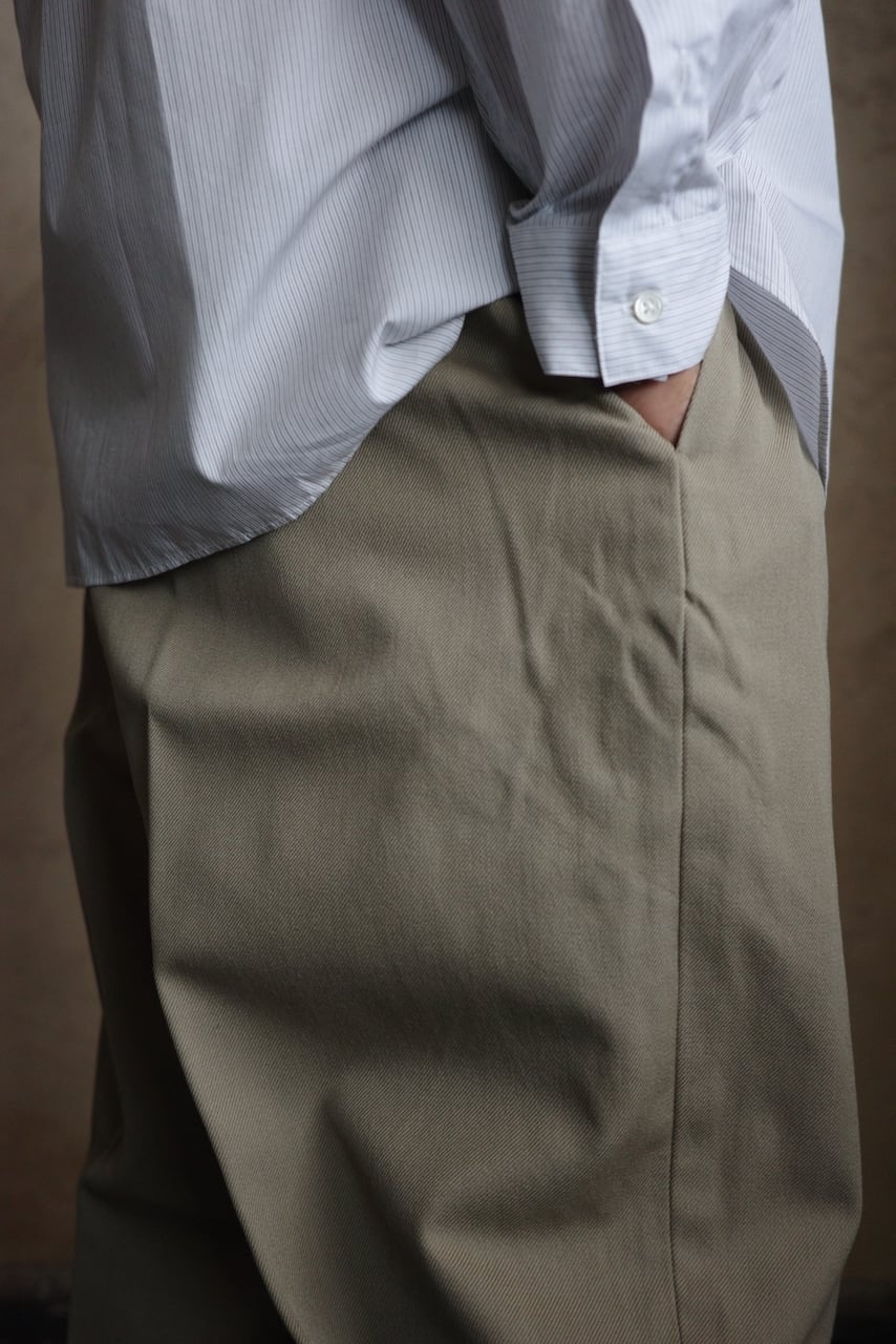ENDS and MEANS / Wool Easy Trad Trousers | iremono