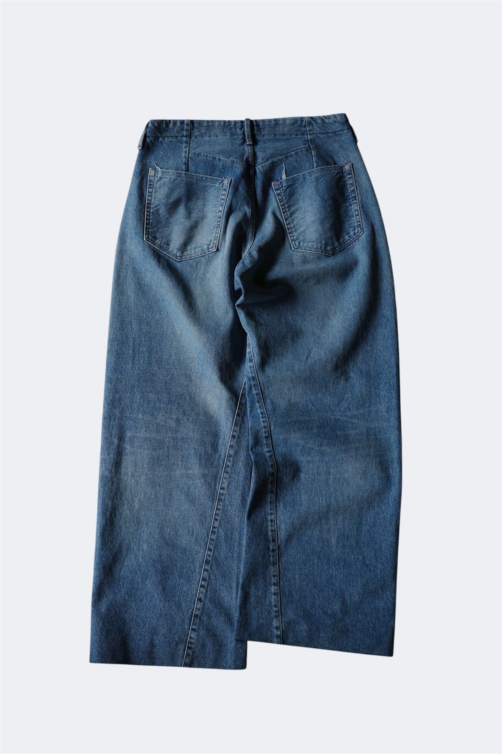 TANAKA【BOY JEAN TROUSERS -VINTAGE BLEACH BLUE-】 | lloomm