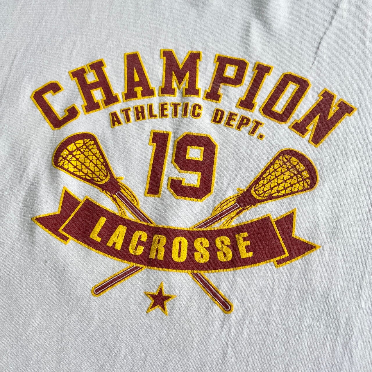 Champion チャンピオン LACROSSE ロゴプリント Tシャツ メンズXL