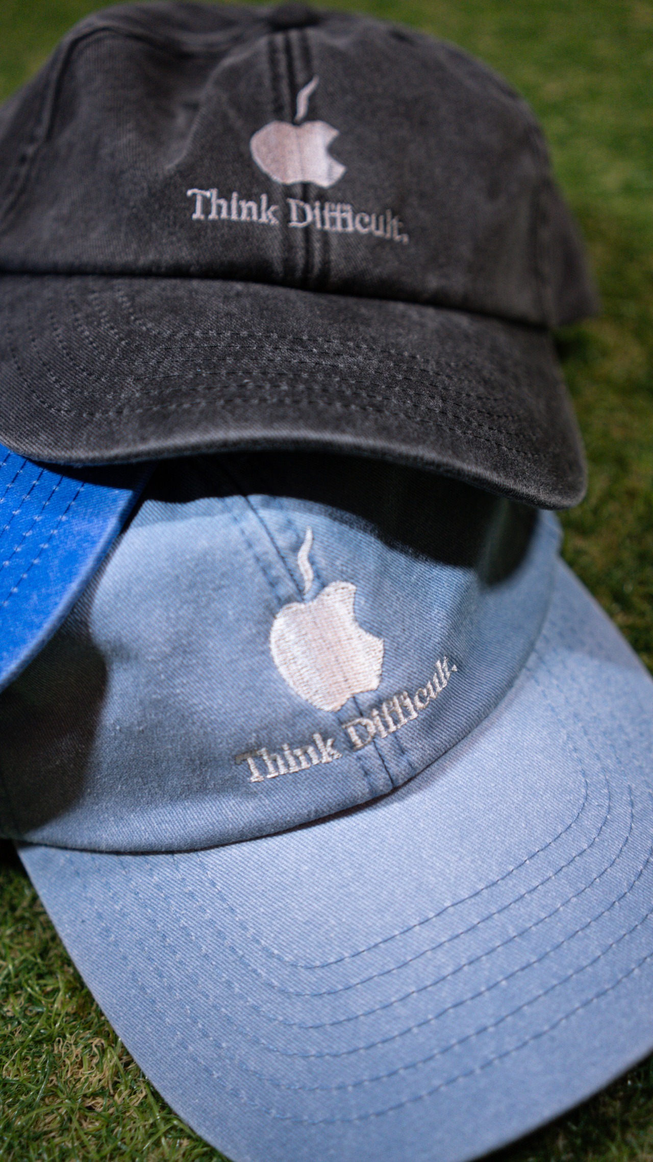 Think Difficult Washed Vintage dad Cap [Acid]