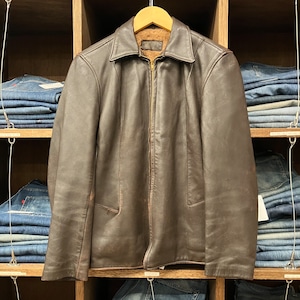 1950s DEERSKIN LEATHER JACKET BROWN