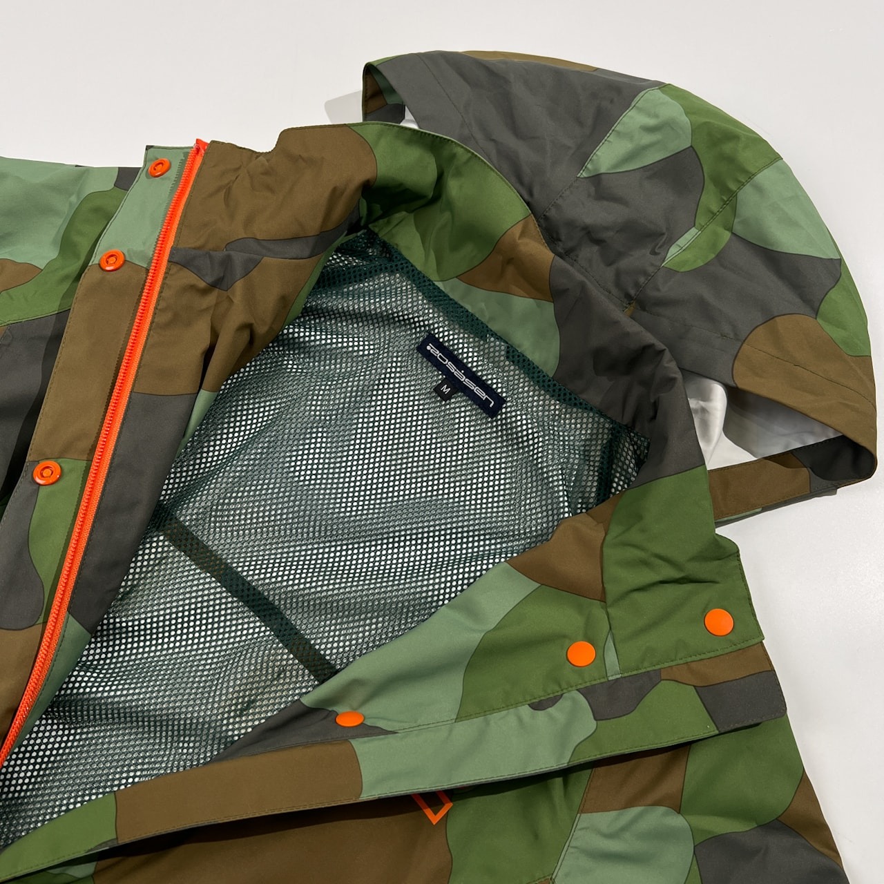 タグ付き 未使用品 ROSASEN ロサーセン 総柄 迷彩 カモフラ 2WAY レイン コート サイズ M /ゴルフ/レディース