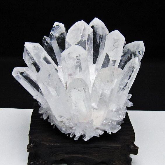 水晶 クラスター 水晶 原石 台座付属 一点物 182-8624