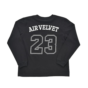 AIR VELVET ロンT BLACK＋WHITE