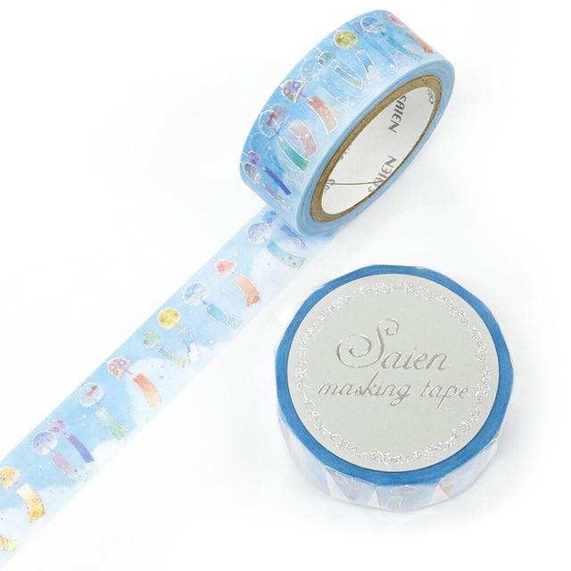 SAIEN　銀箔　クラシカルティー　15mmマステ　SA01