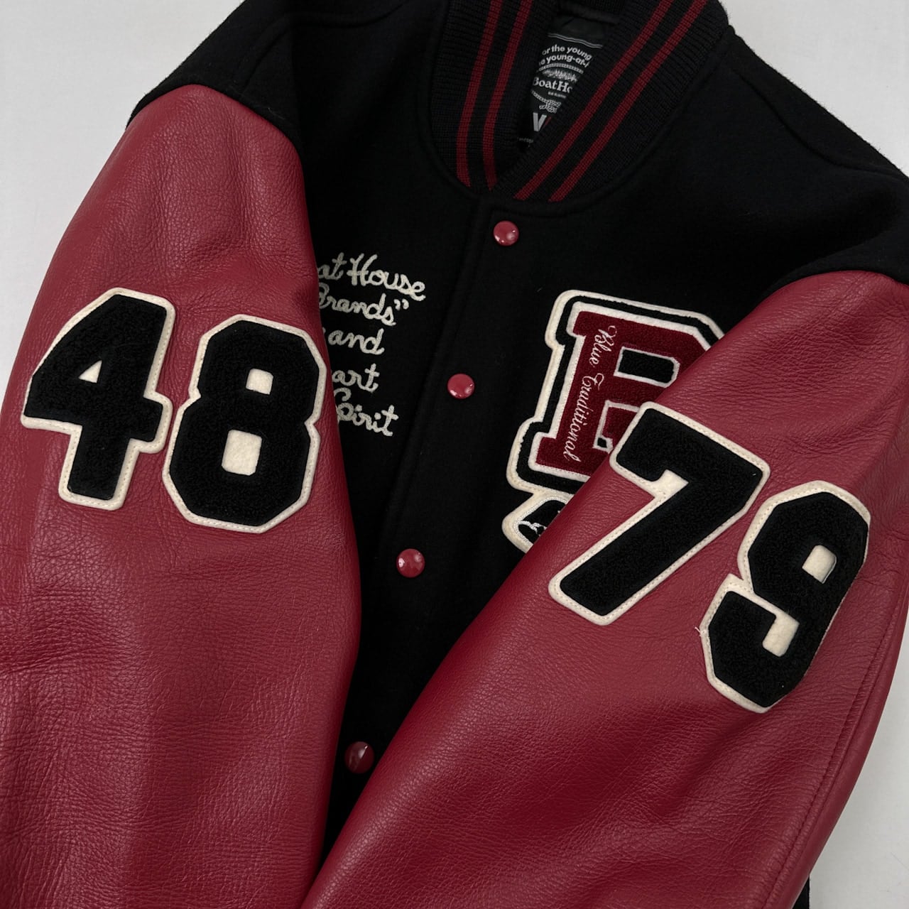 VAN JAC ヴァンヂャケット Boat House アーチロゴ ナンバリング 袖革  