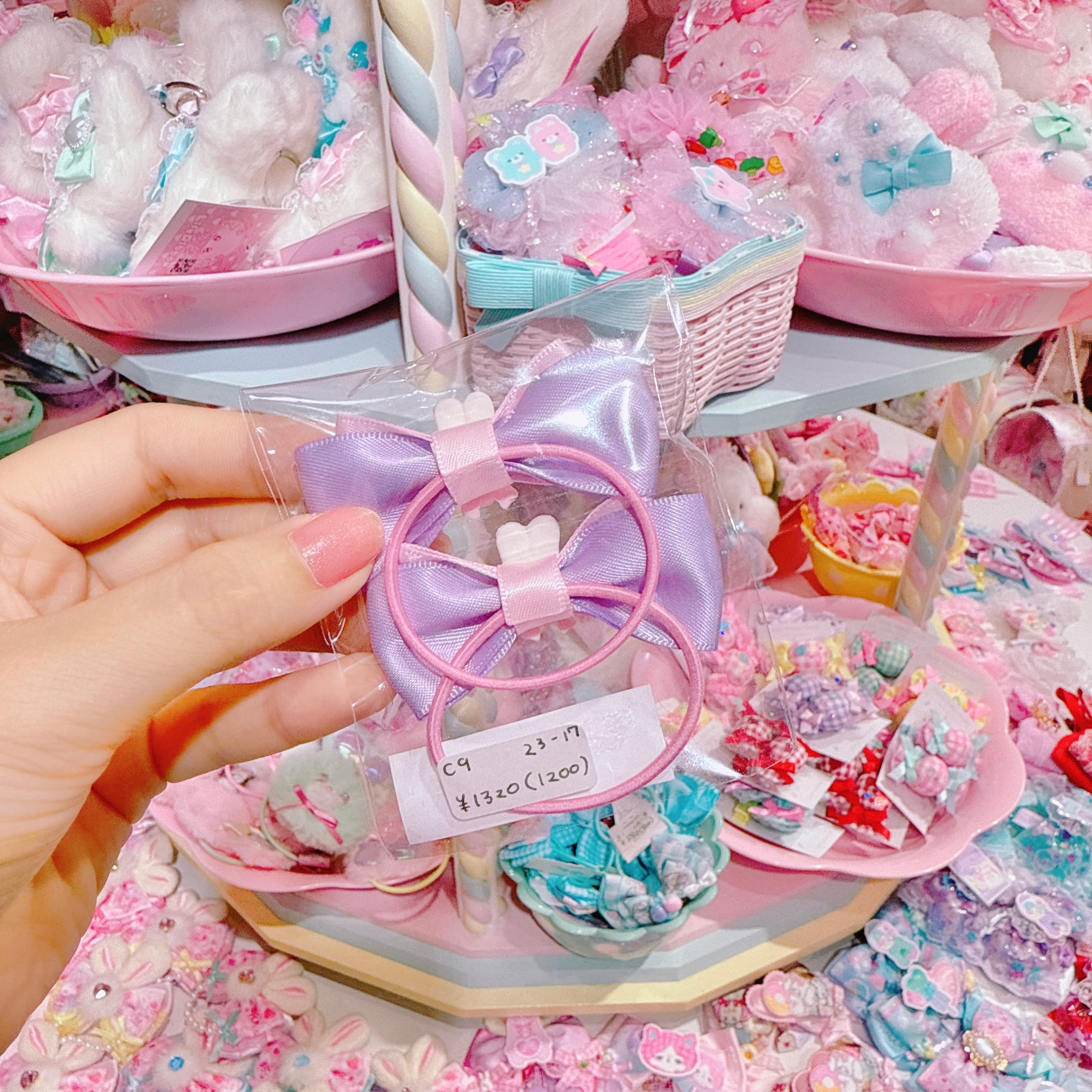 【C9】23-17ぷちリボンヘアゴムセット