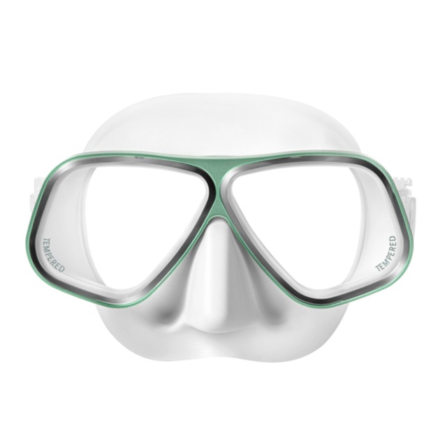 【Dﾀｲﾌﾟ】バイオメタルマスクミント マットシリコン Apollo フリーダイビング・マスク