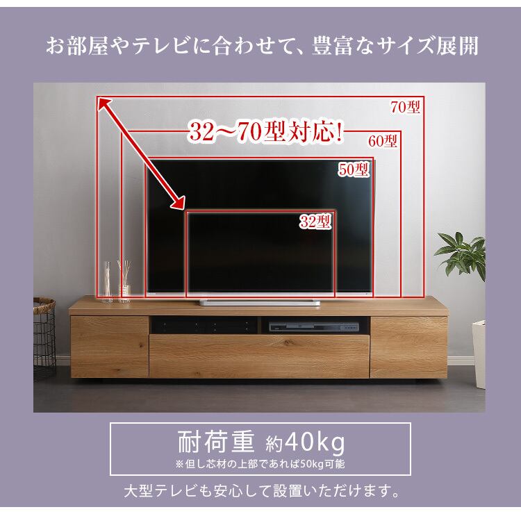 テレビ台 180cm ダークブラウン シャビー 幅180㎝ 5カラー【ダークブラウン】シンプルで美しいスタイリッシュな