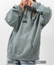 \SALE/◆フェイクスエード ワンポイント刺繍 ハーフジップ◆sb-s1171032n