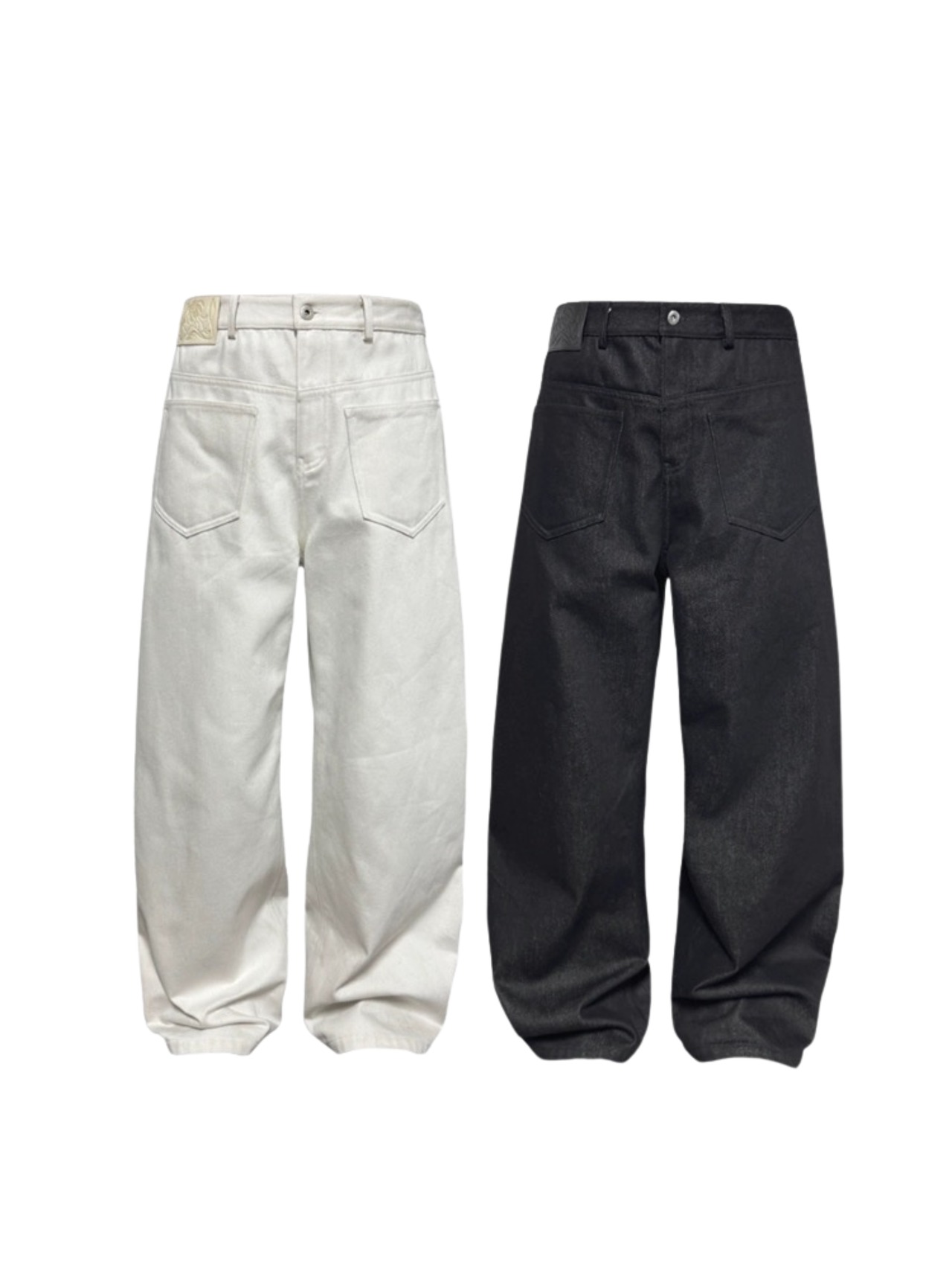 JCAESAR STUDIO Deconstructed Curved Denim